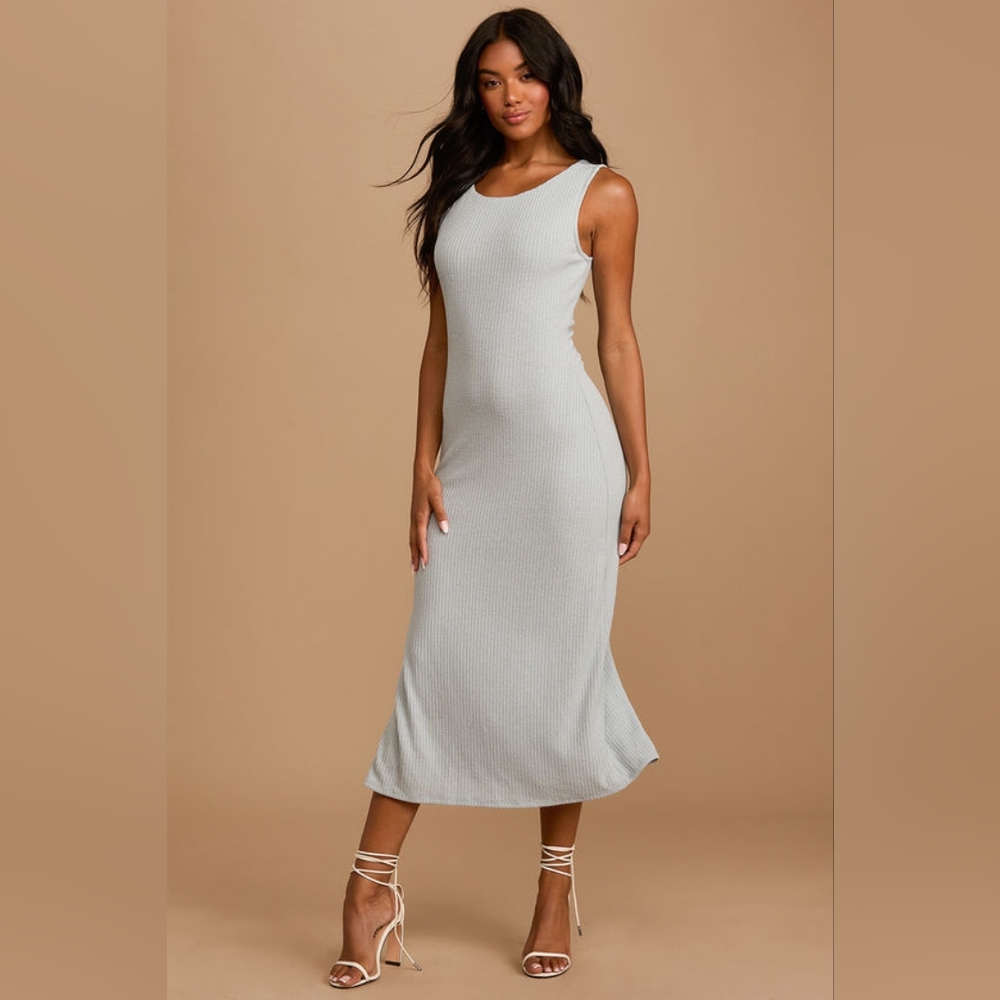 • lulus • twist back midi dress